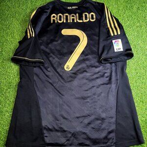 Cristiano Ronaldo Real Madrid 2011 2012 Away Soccer Jersey Shirt XL SKU# V13642